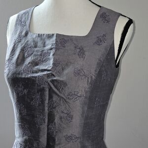 Ann Taylor Purple Embroidered Top